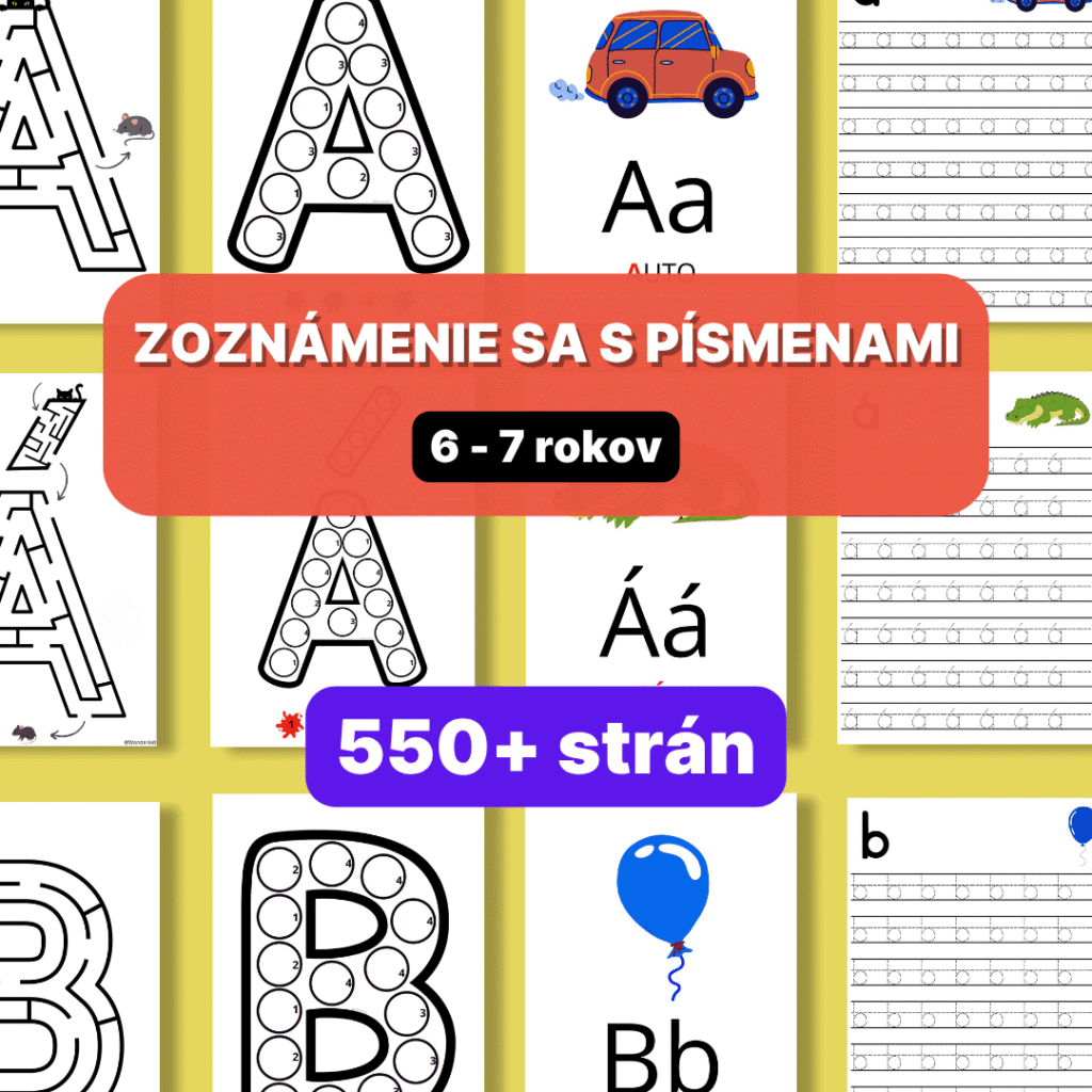 Zoznámenie sa s písmenami (6-7 rokov)